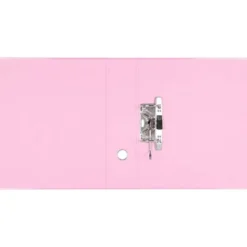 ARCHIVADOR DE PALANCA LIDERPAPEL DIN A4 CARTÓN FORRADO SIN RADO LOMO 80 MM COLOR ROSA COMPRESOR METALICO