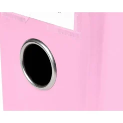 ARCHIVADOR DE PALANCA LIDERPAPEL DIN A4 CARTÓN FORRADO SIN RADO LOMO 80 MM COLOR ROSA COMPRESOR METALICO