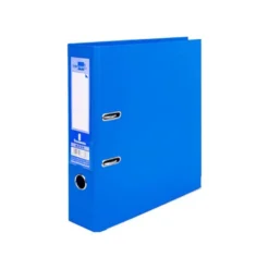Archivador de palanca liderpapel Din A4 documenta forrado pvc con rado lomo 75mm azul compresor metalico