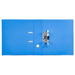 Archivador de palanca liderpapel Din A4 documenta forrado pvc con rado lomo 75mm azul compresor metalico