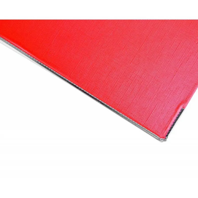 Archivador de palanca liderpapel Din A4 documenta forrado pvc con rado lomo 75mm rojo compresor metalico