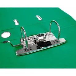 Archivador de palanca liderpapel Din A4 documenta forrado pvc con rado lomo 52mm verde compresor metalico.