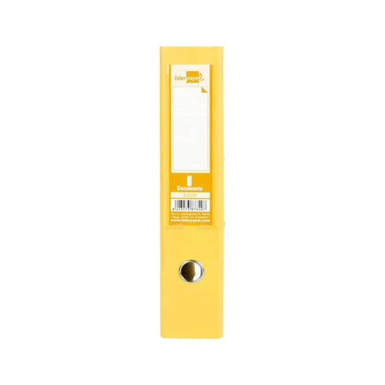Archivador de palanca Liderpapel Documenta folio color amarillo