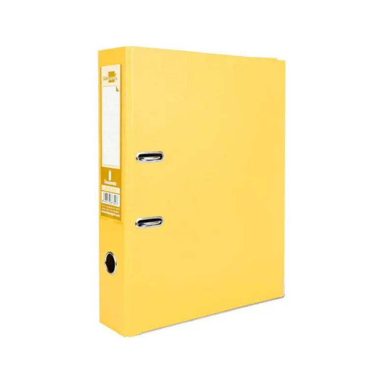 Archivador de palanca Liderpapel Documenta folio color amarillo