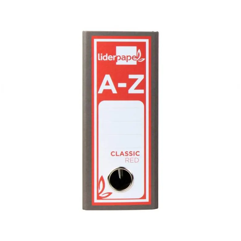 Archivador de palanca Liderpapel Classic Red cuarto apaisado