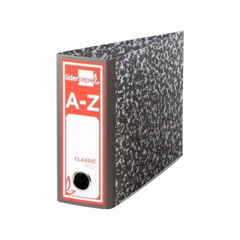 Archivador de palanca Liderpapel Classic Red cuarto apaisado