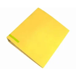 Archivador de palanca liderpapel Din A4 color system forrado sin rado lomo 80mm amarillo compresor metalico.