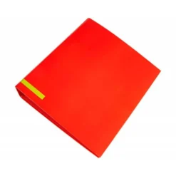 Archivador de palanca liderpapel Din A4 color system forrado sin rado lomo 80mm rojo compresor metalico