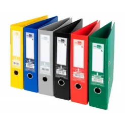 Archivador de Palanca Liderpapel Carton Forrado DIN A4 Lomo de 75 mm Colores Surtidos