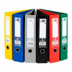 Archivador de Palanca Liderpapel Carton Forrado DIN A4 Lomo de 75 mm Colores Surtidos