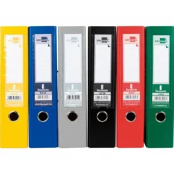 Archivador de Palanca Liderpapel Carton Forrado DIN A4 Lomo de 75 mm Colores Surtidos