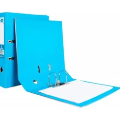Archivador de palanca Liderpapel folio color celeste lomo 75mm