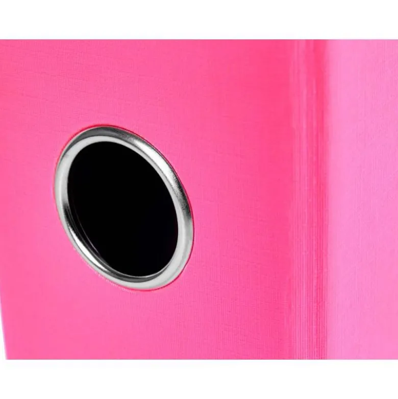 Archivador de palanca Liderpapel folio color rosa lomo 75mm