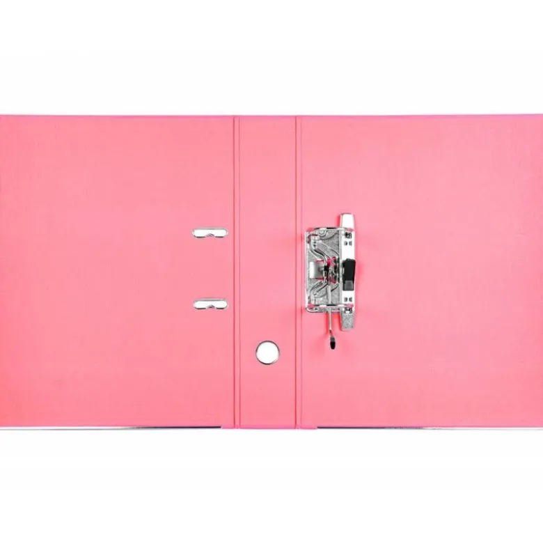 Archivador de palanca Liderpapel folio color rosa lomo 75mm