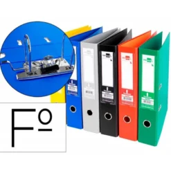 Archivador de palanca Liderpapel folio lomo 75 mm Colores Surtidos