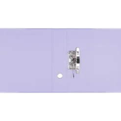ARCHIVADOR DE PALANCA LIDERPAPEL DIN A4 CARTÓN FORRADO SIN RADO LOMO 80 MM COLOR LAVANDA COMPRESOR METALICO