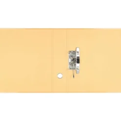 ARCHIVADOR DE PALANCA LIDERPAPEL DIN A4 CARTÓN FORRADO SIN RADO LOMO 80 MM COLOR MELOCOTÓN COMPRESOR METALICO