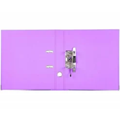 Archivador de palanca marca Liderpapel A4 lila compresor metalico