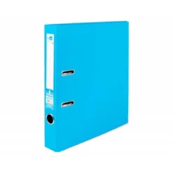 Archivador de palanca marca Liderpapel A4 celeste compresor metalico