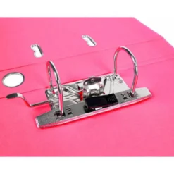 Archivador de palanca marca Liderpapel A4 rosa compresor metalico