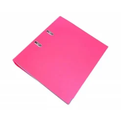 Archivador de palanca marca Liderpapel A4 rosa compresor metalico