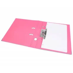 Archivador de palanca marca Liderpapel A4 rosa compresor metalico