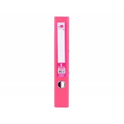 Archivador de palanca marca Liderpapel A4 rosa compresor metalico