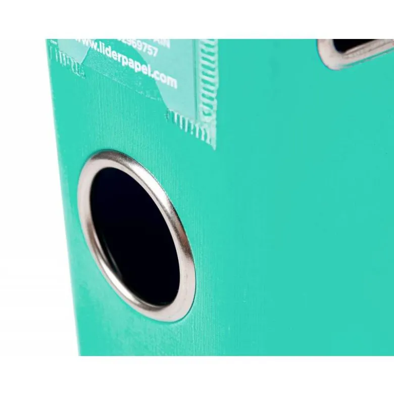 Archivador de palanca marca Liderpapel A4 verde claro compresor metalico