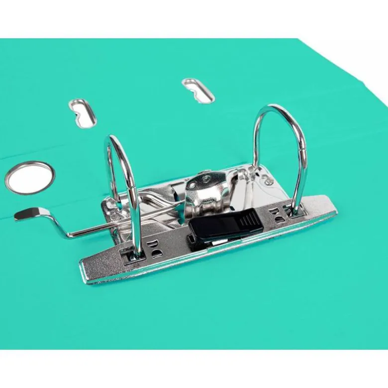 Archivador de palanca marca Liderpapel A4 verde claro compresor metalico