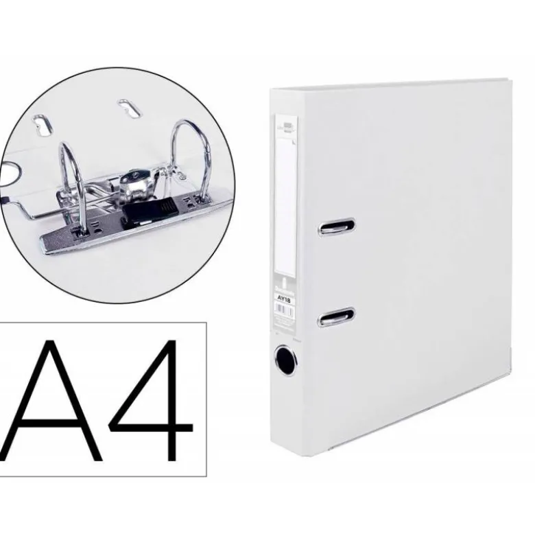 Archivador de palanca 52 mm Liderpapel Din A4 color blanco
