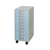 Archivador movil Clen metalico 10 cajones color Gris