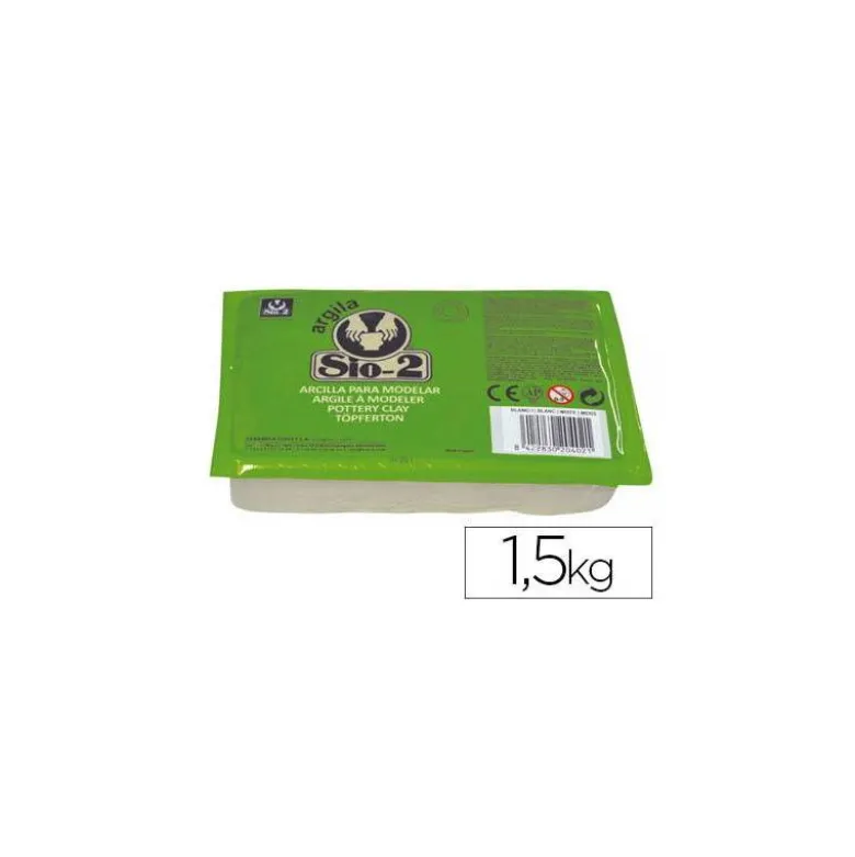 Arcilla Sio-2 Argila color Blanco 1,5 kg