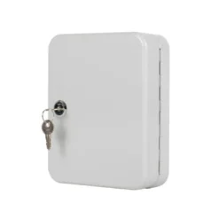 Armario portallaves chapa de acero Q-Connect 20 llaves 275x200x60 mm Gris