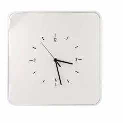 Armario portallaves plástico Paperflow con reloj 12 llaves 320x320x60 mm Blanco