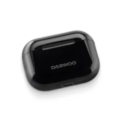 AURICULAR DAEWOO TWS BLUETOOTH 5.3 USB TIPO-C CON ESTUCHE DE CARGA 500MAH COLOR NEGRO