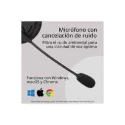 AURICULAR KENSINGTON HI-FI CON MICROFONO USB CABLE 180 CM