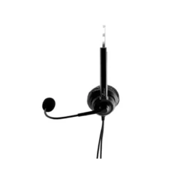 AURICULAR MEDIARANGE BIAURAL DIADEMA CON MICROFONO CABLE 2 MT