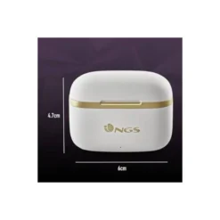 AURICULAR NGS ARTICA TROPHY INALAMBRICO ALCANCE 10 M BASE DE CARGA CONTROL TACTIL AUTONOMIA 20 HORAS USB-C