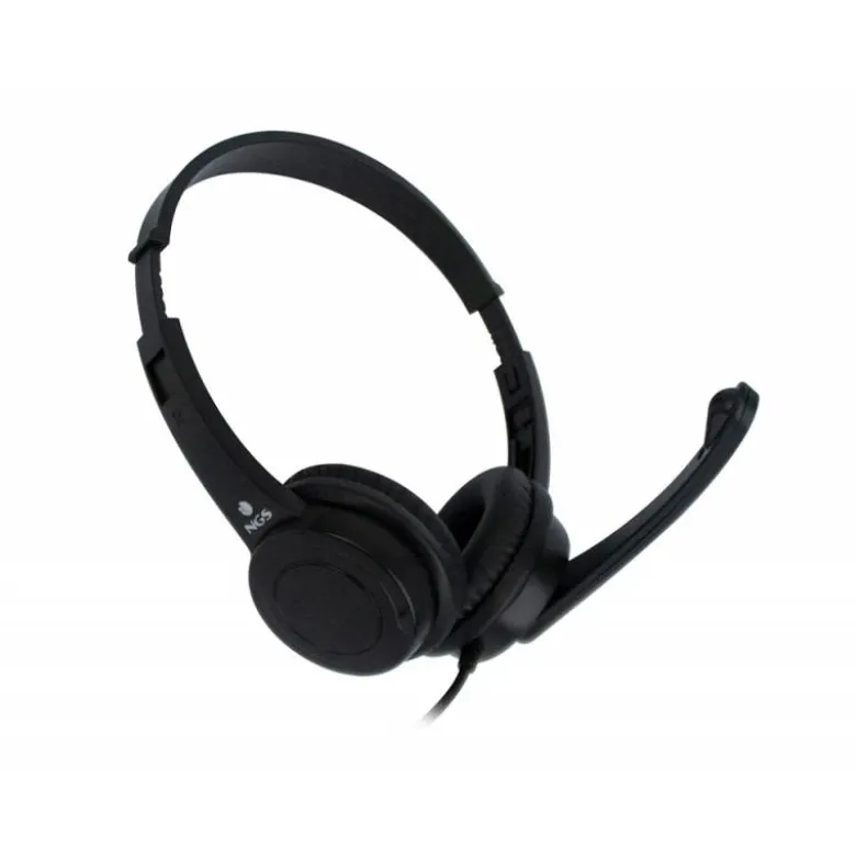 AURICULAR NGS VOX 505 MICROFONO Y CONTROL DE VOLUMEN DIADEMA AJUSTABLE JACK 3,5 MM LONGITUD CABLE