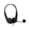 AURICULAR Q-CONNECT BIAURAL DIADEMA CON MICROFONO Y CONTROL DE VOLUMEN CONEXION USB COLOR NEGRO
