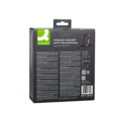 AURICULAR Q-CONNECT INALAMBRICO DIADEMA CON MICROFONO FLEXIBLE Y BOTON DE BLUETOOTH USB COLOR NEGRO