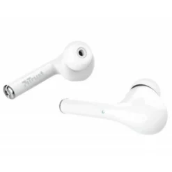 AURICULAR TRUST NIKA INALAMBRICO BLUETOOTH CON ESTUCHE DE CARGA COLOR BLANCO