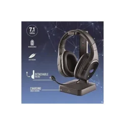 AURICULARES NGS GAMING GHX600 INALAMBRICO CON SONIDO 7.1 BASE DE CARGA ILUMINCACION LED