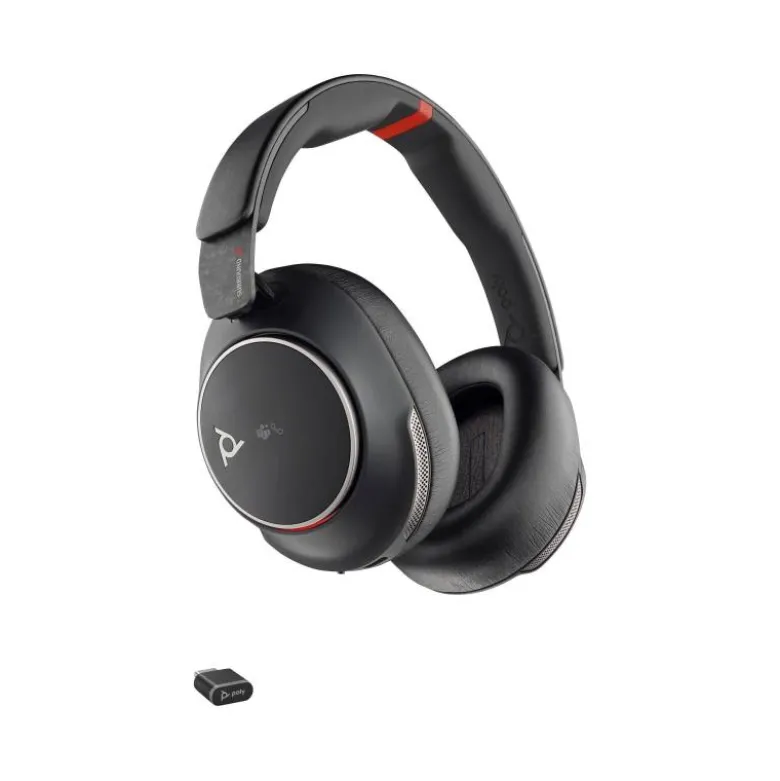 AURICULARES POLY INALAMBRICO VOYAGER SURROUND 85 UC + ADAPTADOR USB-C/A + SOPORTE DE CARGA