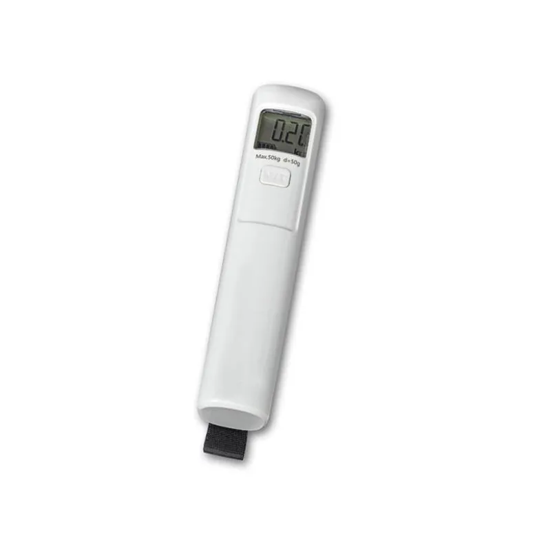 BALANZA DE EQUIPAJE MAUL TREK 50 KG HEBILLA CON GANCHO ACERO INOXIDABLE CARGA POR AGITACION COLOR BLANCO