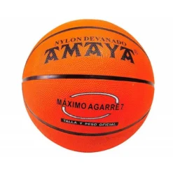 Balon de baloncesto caucho Naranja Nº6 Amaya