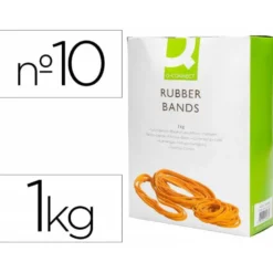 Bandas elasticas N 10 Q-connect 1000 gr 100 x 9 mm