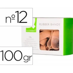 BANDAS ELASTICAS Q-CONNECT 100 GR 120X10 MM NUMERO 12