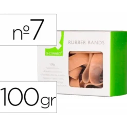 BANDAS ELASTICAS Q-CONNECT 100 GR 70X5 MM NUMERO 7