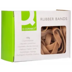Bandas elasticas Q-connect 100 gr 150 x 9 mm